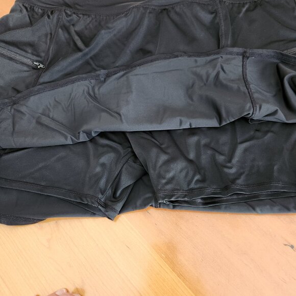 Swimsuits for All Swim 365 Black Swim Skirt / Skort Zip Pockets Plus Size 22 - Picture 3 of 11